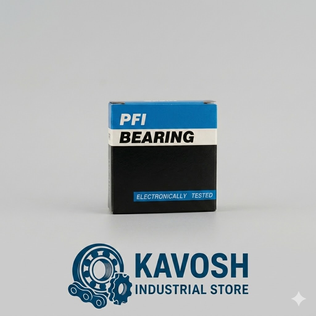 R12-2RS C3 - PFI - بلبرینگ تخصصی، اینچی، شیار عمیق و دور بالا (کد فنی اصیل با دو طرف کاسه‌نمد لاستیکی و لقی داخلی C3 مخصوص الکتروموتورها، ابزارآلات و تجهیزات صنعتی با سیستم ابعادی اینچی)