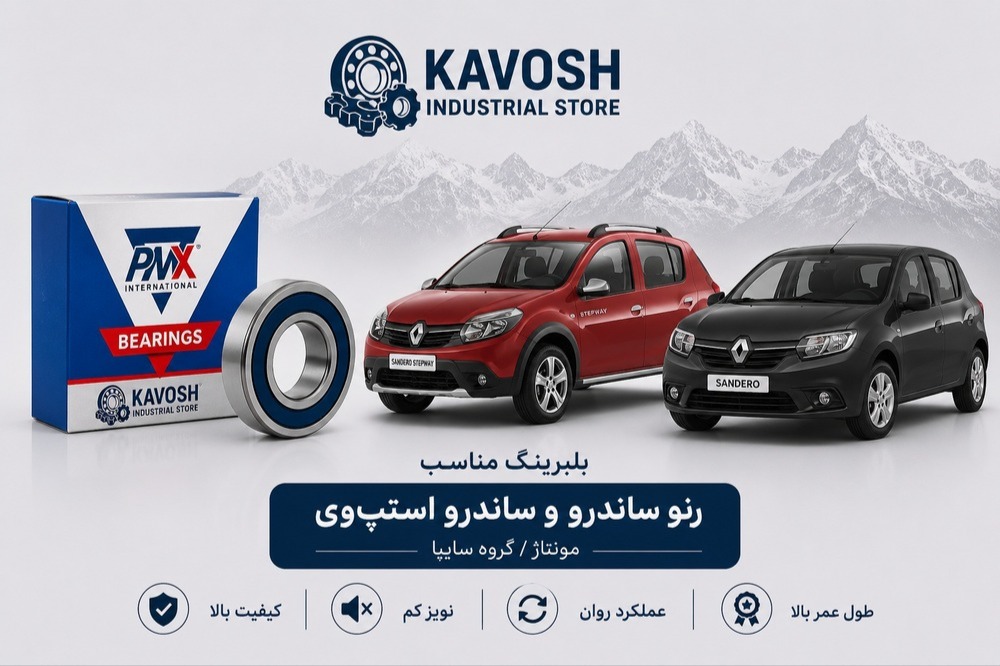بلبرینگ دینام بزرگ رنو ساندرو و استپ‌وی پی ام ایکس کد 6303-2RS C3-PMX