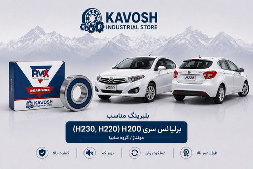 بلبرینگ دینام کوچک برلیانس H230 و H220 پی ام ایکس کد 6202-2RS C3-PMX