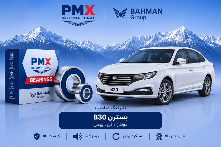 بلبرینگ دینام کوچک بسترن B30 پی ام ایکس کد 6202-2RS C3-PMX
