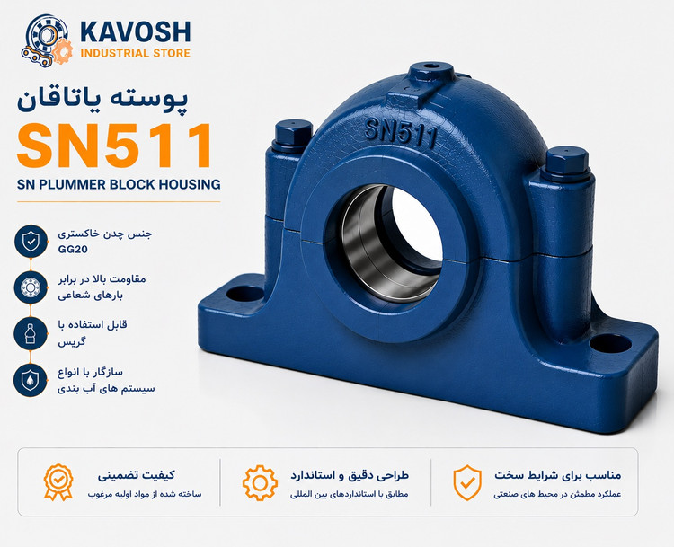 یاتاقان چدنی دو تکه SN511