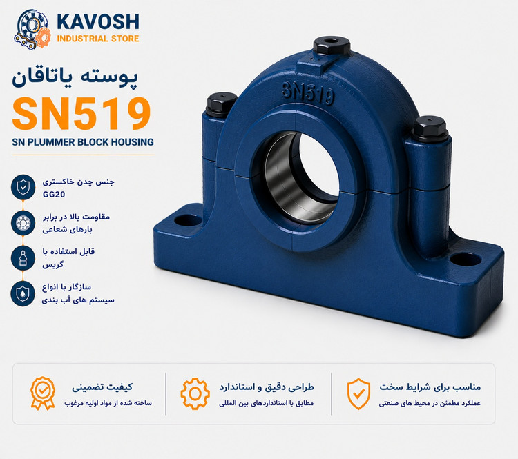 یاتاقان چدنی دو تکه SN519