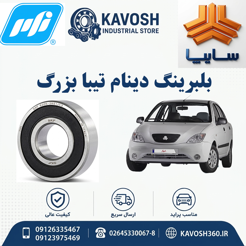 بلبرینگ دینام تیبا بزرگ برند PFI