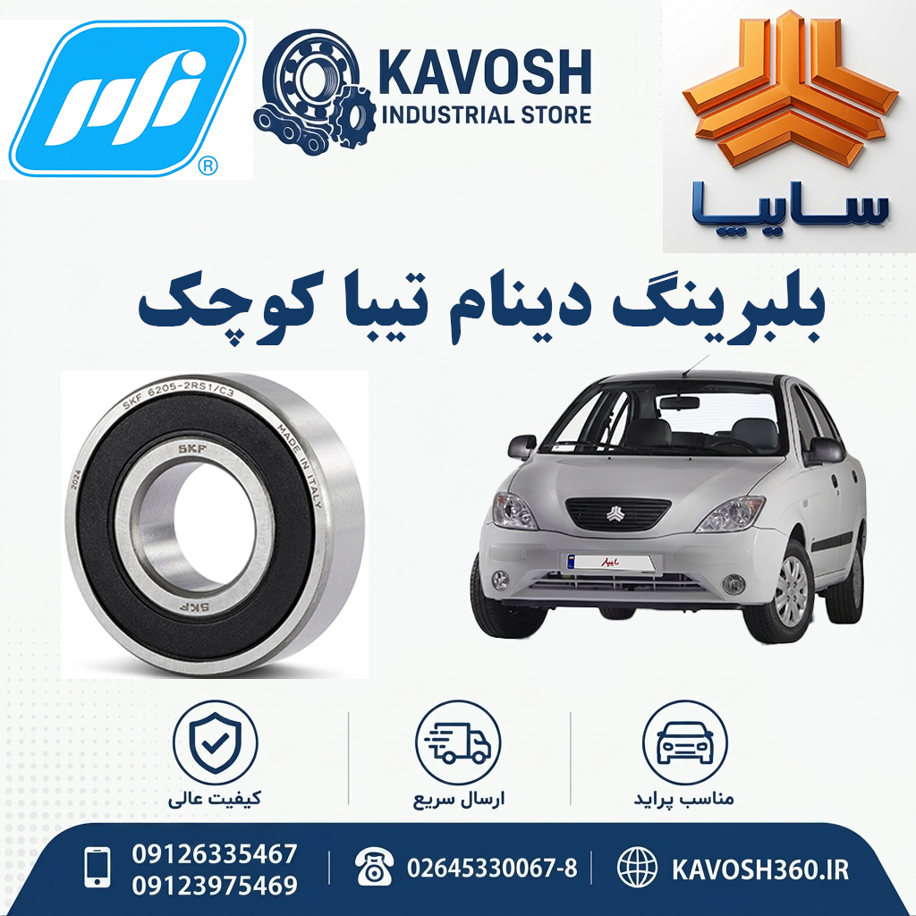 بلبرینگ دینام تیبا کوچک برند PFI