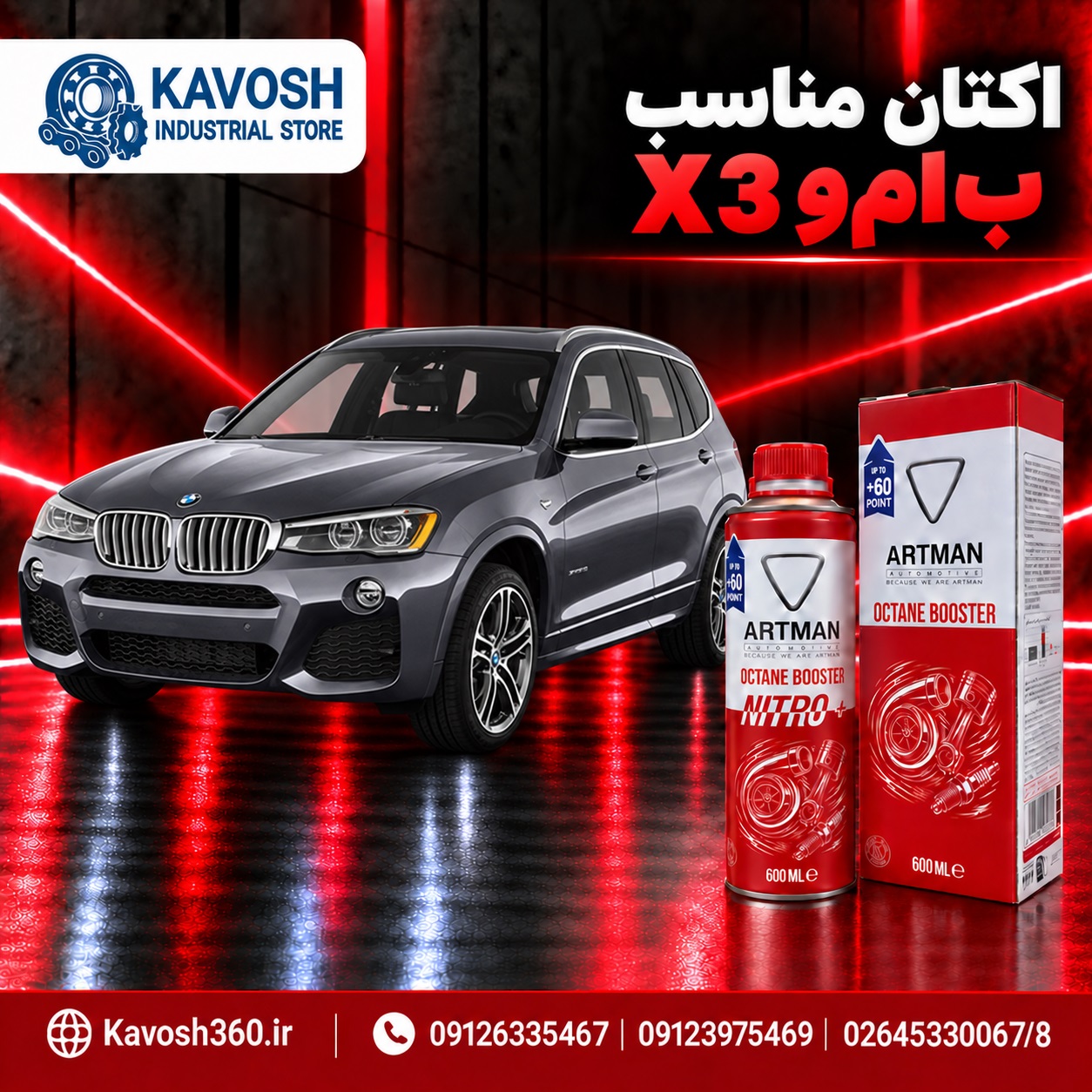 اکتان مناسب بی‌ام‌و X3