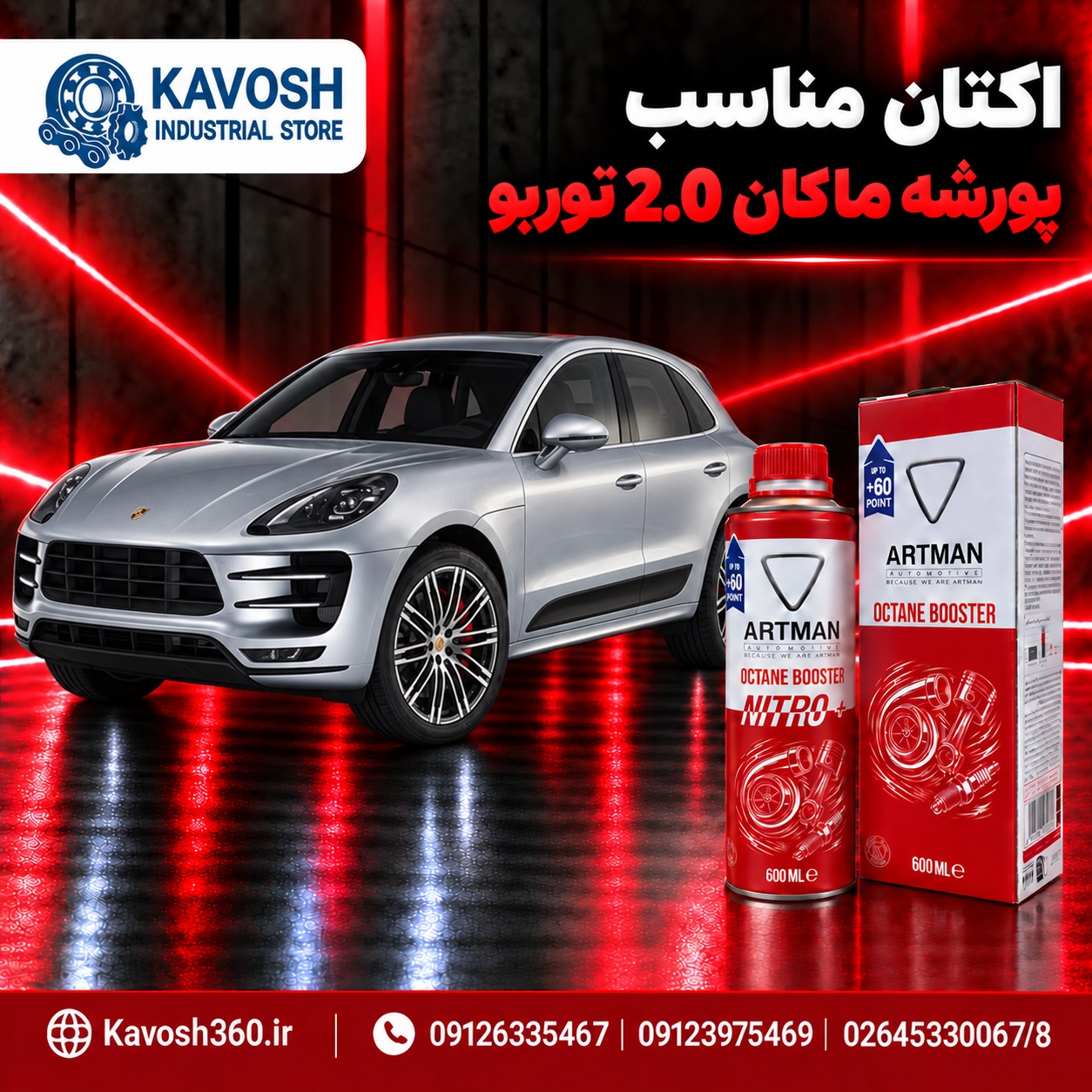 اکتان مناسب پورشه ماکان 2.0 توربو