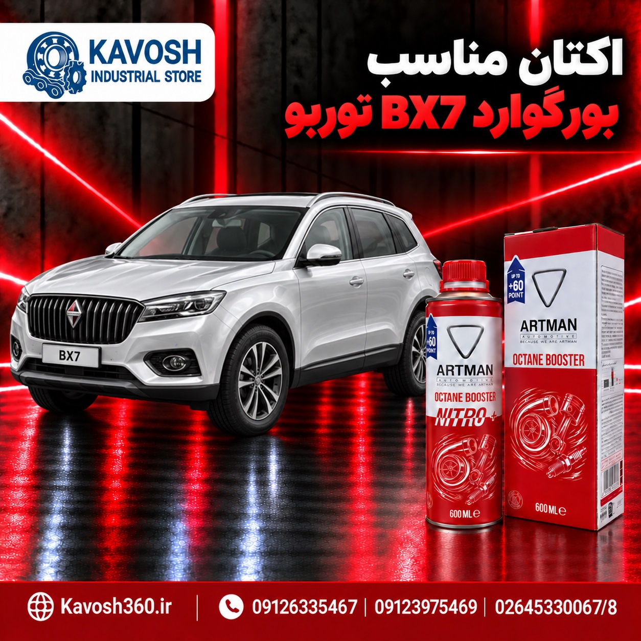 اکتان مناسب بورگوارد BX7 توربو